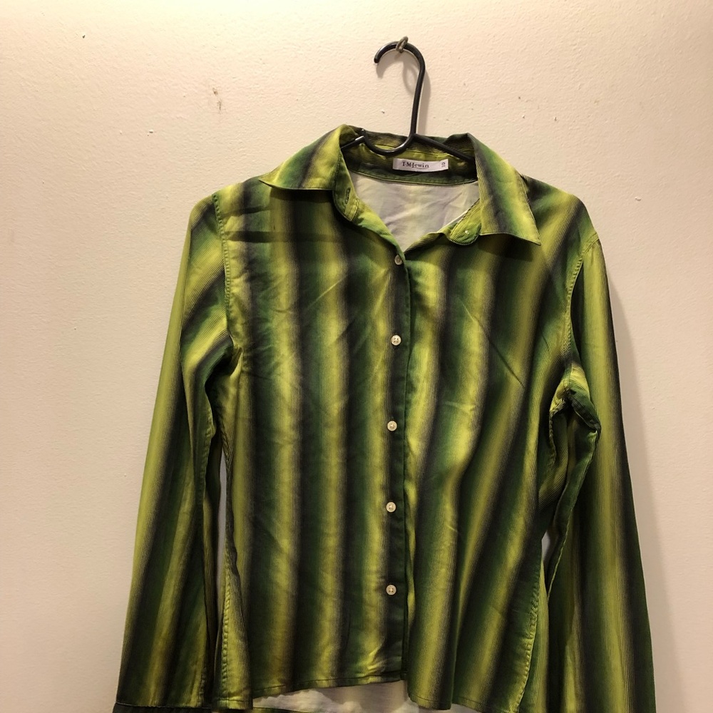 Stylish green and black dress shirt